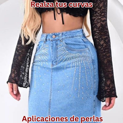 Falda Maxi Brillos Confianza Total