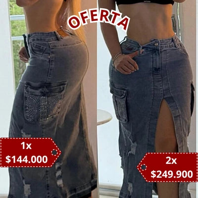 Falda Denim Estrella Urbana