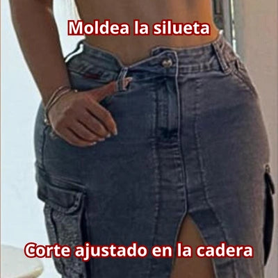 Falda Denim Estrella Urbana