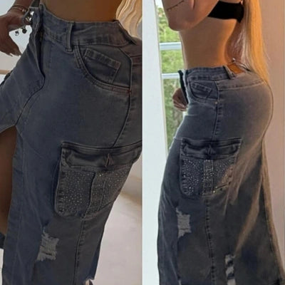 Falda Denim Estrella Urbana