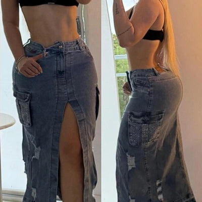 Falda Denim Estrella Urbana