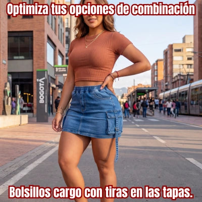 Falda Urbana Estilo Libre K-Denim