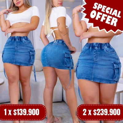 Falda Urbana Estilo Libre K-Denim