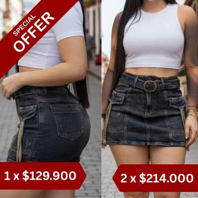 Falda Short Actitud Vintage