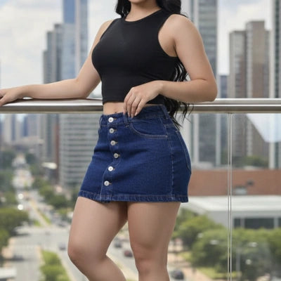 Falda Short Brisa Denim