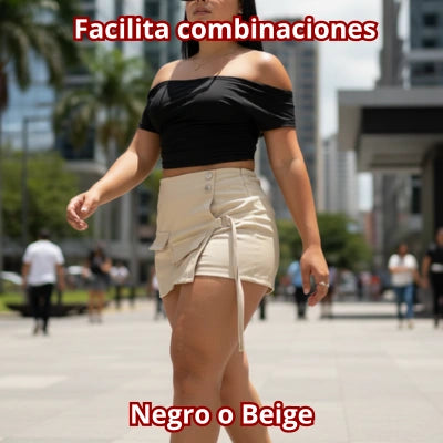 Falda Short Cuerina “Paso Firme”