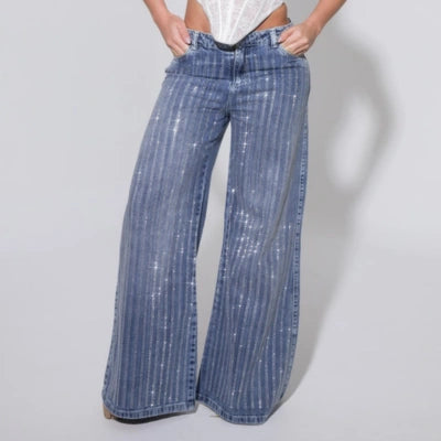 Glow Line Jean Brillo Profundo