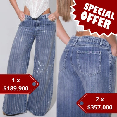 Glow Line Jean Brillo Profundo