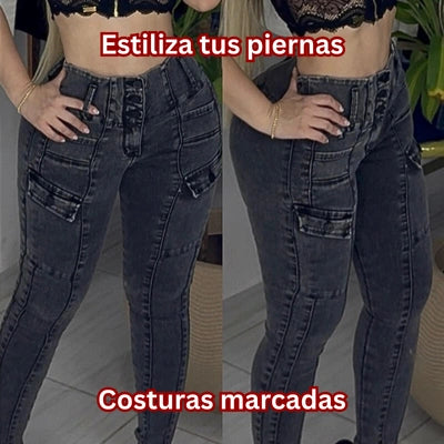 Jean Gris Skyline CargoFit Skinny