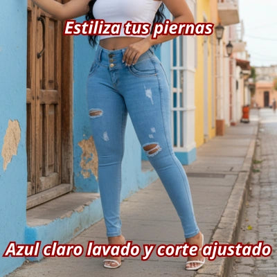 Jean Claro 2 Botones LevantaFit Destroyer