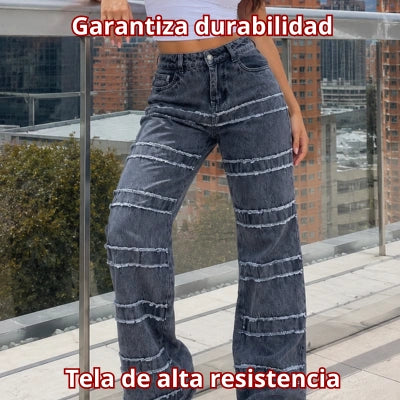 Jean Wide Leg Actitud Gris