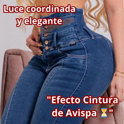 Skinny Costillero Corte Alto