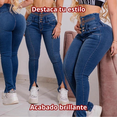 Skinny Costillero Corte Alto