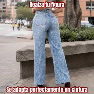 Jean Flare Auténtico Jacquard