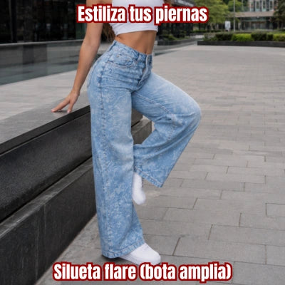 Jean Flare Auténtico Jacquard