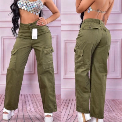 Cargo Sculpt Verde Militar – Control & Estilo