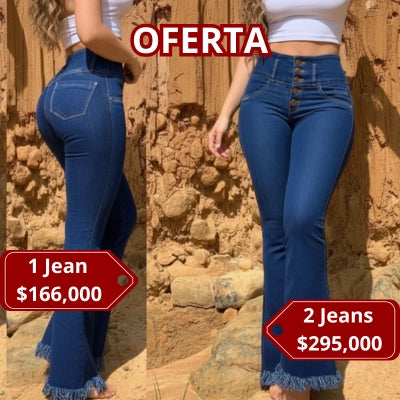Jeans Libertad Alta Campana Aura