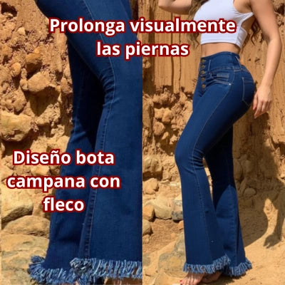Jeans Libertad Alta Campana Aura