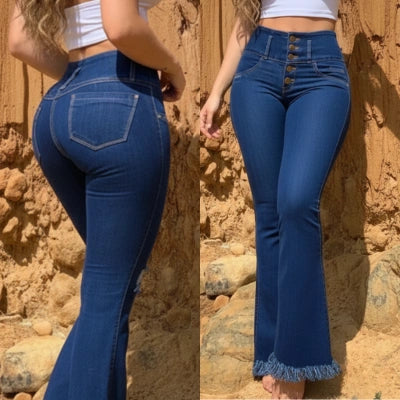 Jeans Libertad Alta Campana Aura