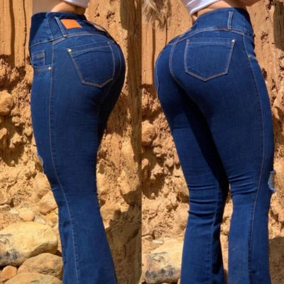 Jeans Libertad Alta Campana Aura