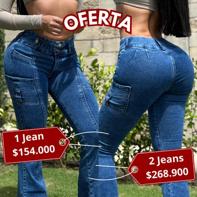 Jeans Cargo Campana Sculpt