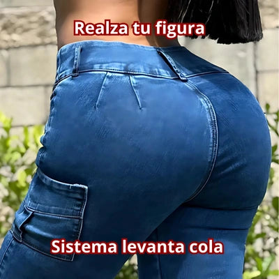 Jeans Cargo Campana Sculpt