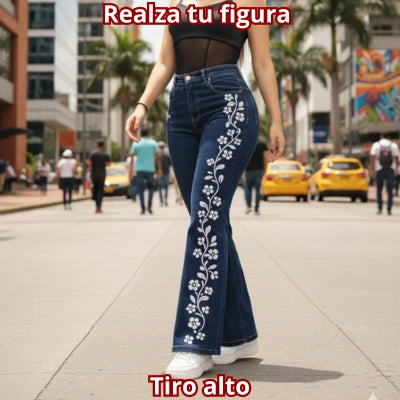 Jeans “Flor que Brilla”