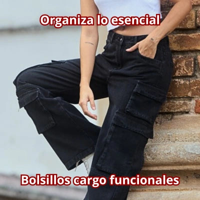 Cargo Noir Flow — Bota Ancha Pro