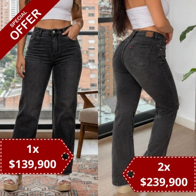 Jean Wide Leg "Carbón Absoluto"