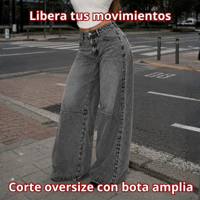 Jean Libertad Oversize — Gris Urbano