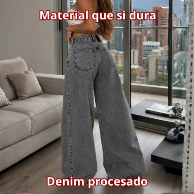 Jean Libertad Oversize — Gris Urbano