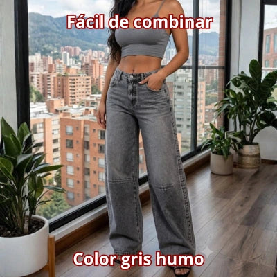 Jean Libertad Oversize — Gris Urbano