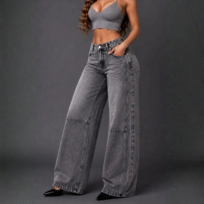 Jean Libertad Oversize — Gris Urbano