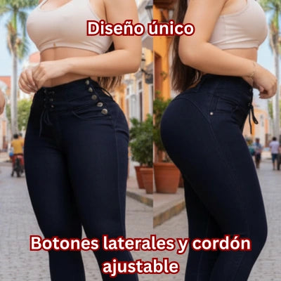 Petrolizado Skinny Cintura Segura