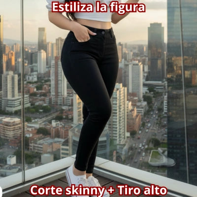 Negro. Skinny. Tiro alto.