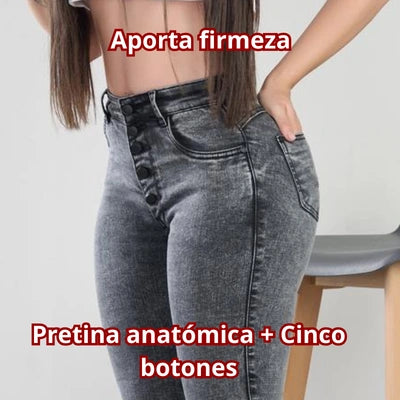 Jeans Línea Firme Gris
