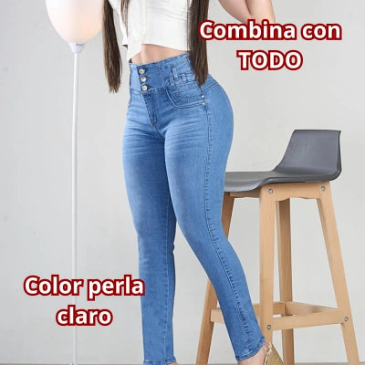 PerlaFit TripleSecure – Skinny Tiro Alto