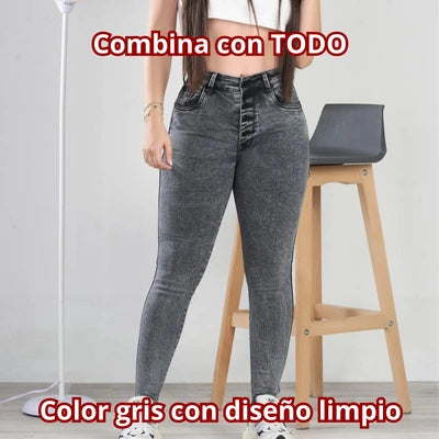 Jeans Línea Firme Gris