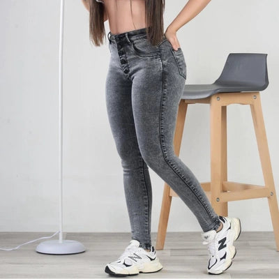 Jeans Línea Firme Gris