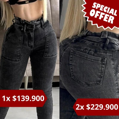 Jeans PaperSky Slim – Pretina con Golas