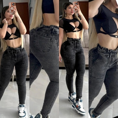 Jeans PaperSky Slim – Pretina con Golas