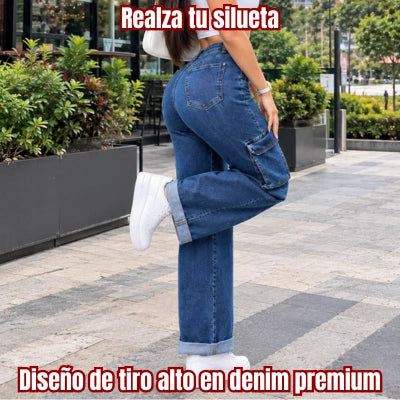 Denim Cargo "Fuerza Índigo"