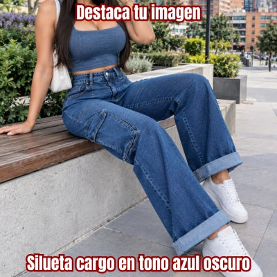 Denim Cargo "Fuerza Índigo"