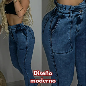 Jeans Tiro Alto Strech Golas