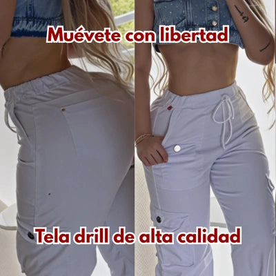 Urban Fit Jogger Drill Blanco