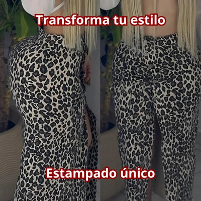 Falda Larga Animal Print