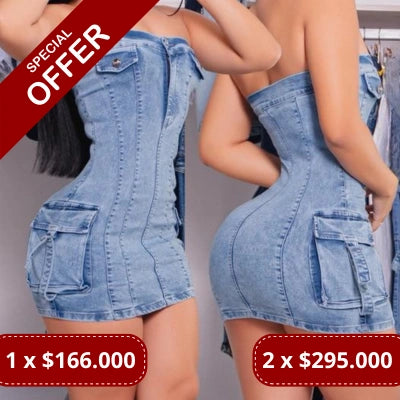 Enterizo “CargoSilencio Strapless”