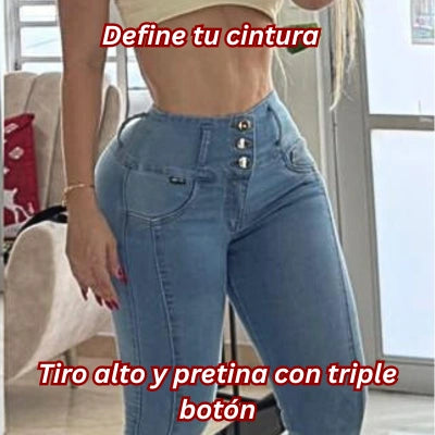 Skinny Elevate Azul Clásico