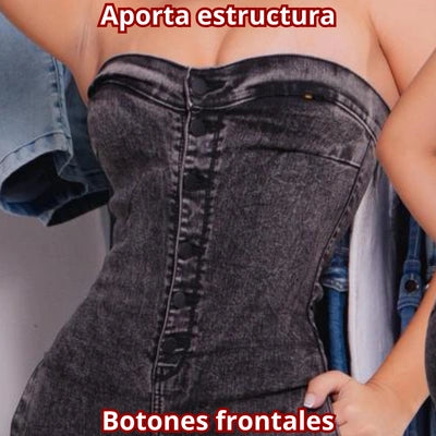 Enterizo Gris Punto Firme