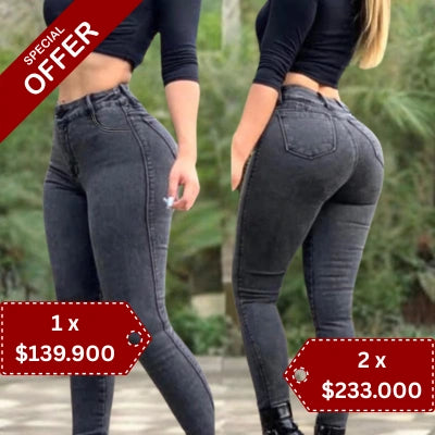 Jeans Negro MoldeFit Compresión Suave